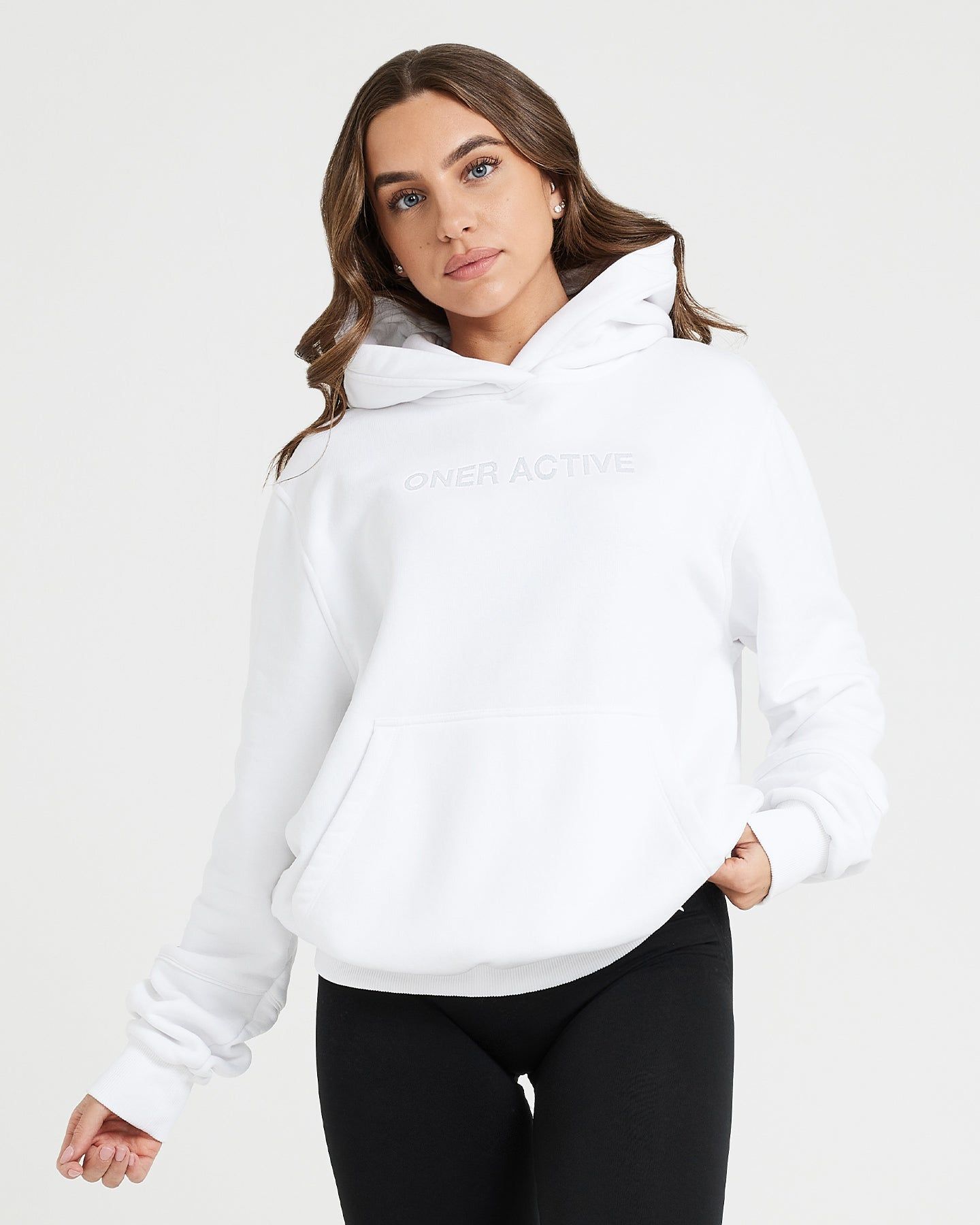 Classic Lounge Oversized Hoodie | White sold by Oner Active