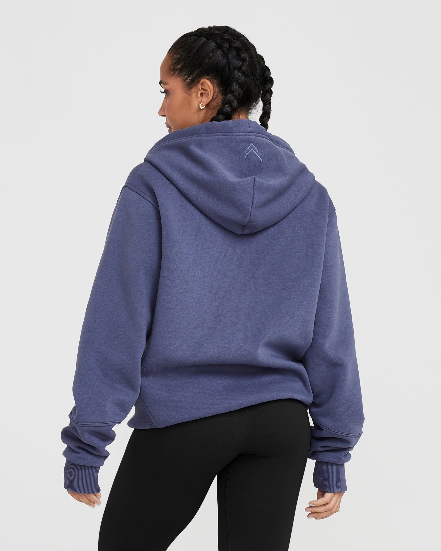Classic Lounge Oversized Zip Through Hoodie | Slate Blue sold by Oner Active product image thumbnail 2