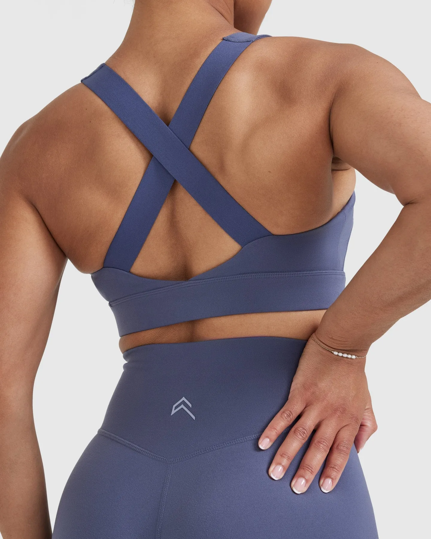 Timeless Wide Strap Sports Bra | Slate Blue sold by Oner Active product image thumbnail 5