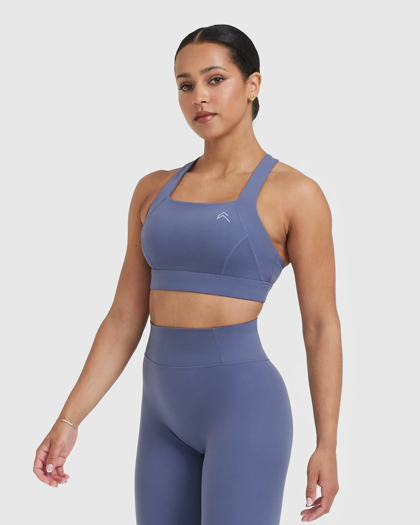Timeless Wide Strap Sports Bra | Slate Blue sold by Oner Active product image thumbnail 3