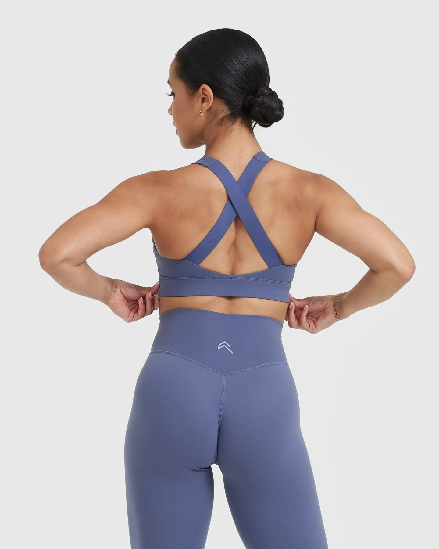 Timeless Wide Strap Sports Bra | Slate Blue sold by Oner Active product image thumbnail 2