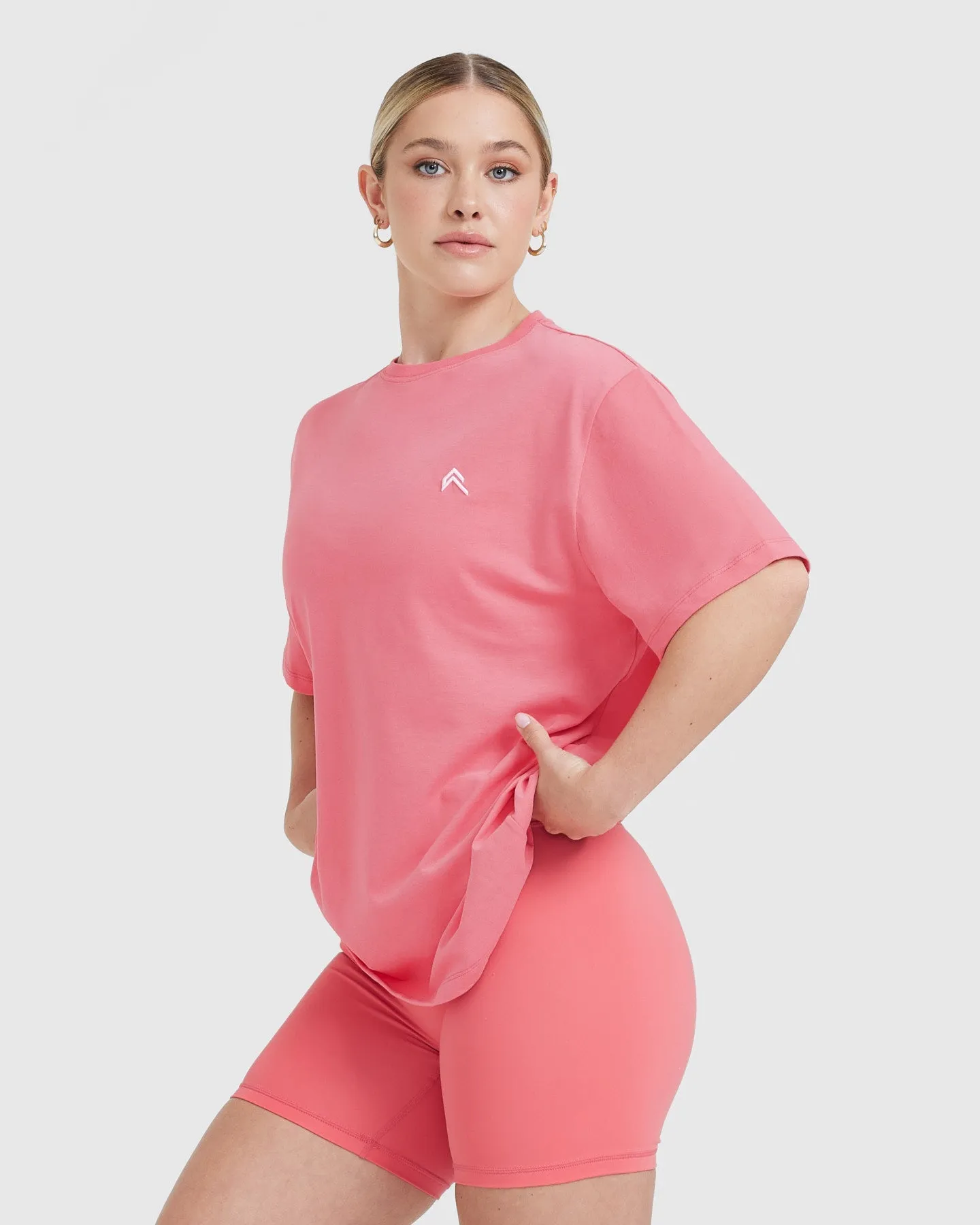 Classic Oversized Lightweight T-Shirt | Washed Amplify Pink sold by Oner Active product image thumbnail 3