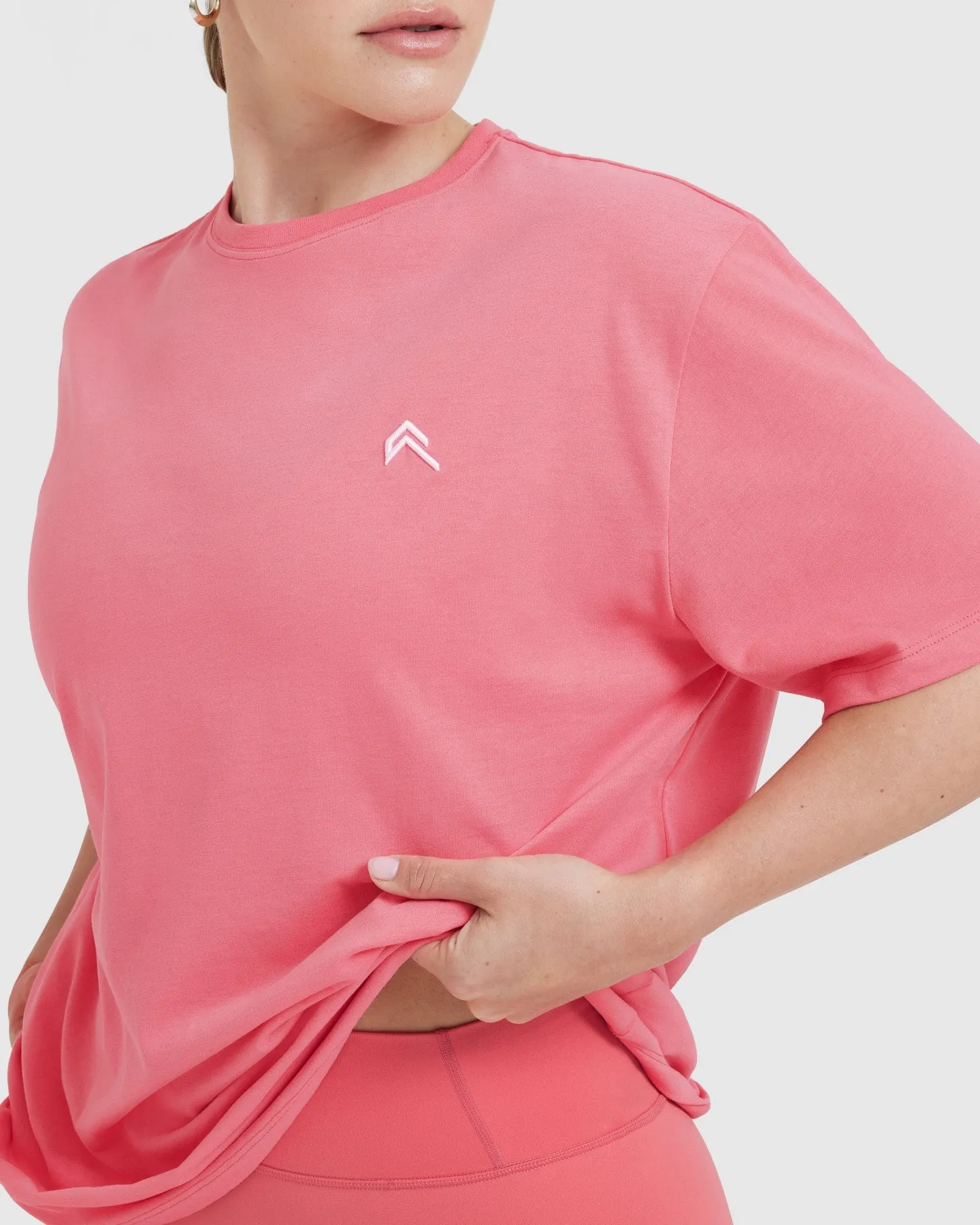 Classic Oversized Lightweight T-Shirt | Washed Amplify Pink sold by Oner Active product image thumbnail 4