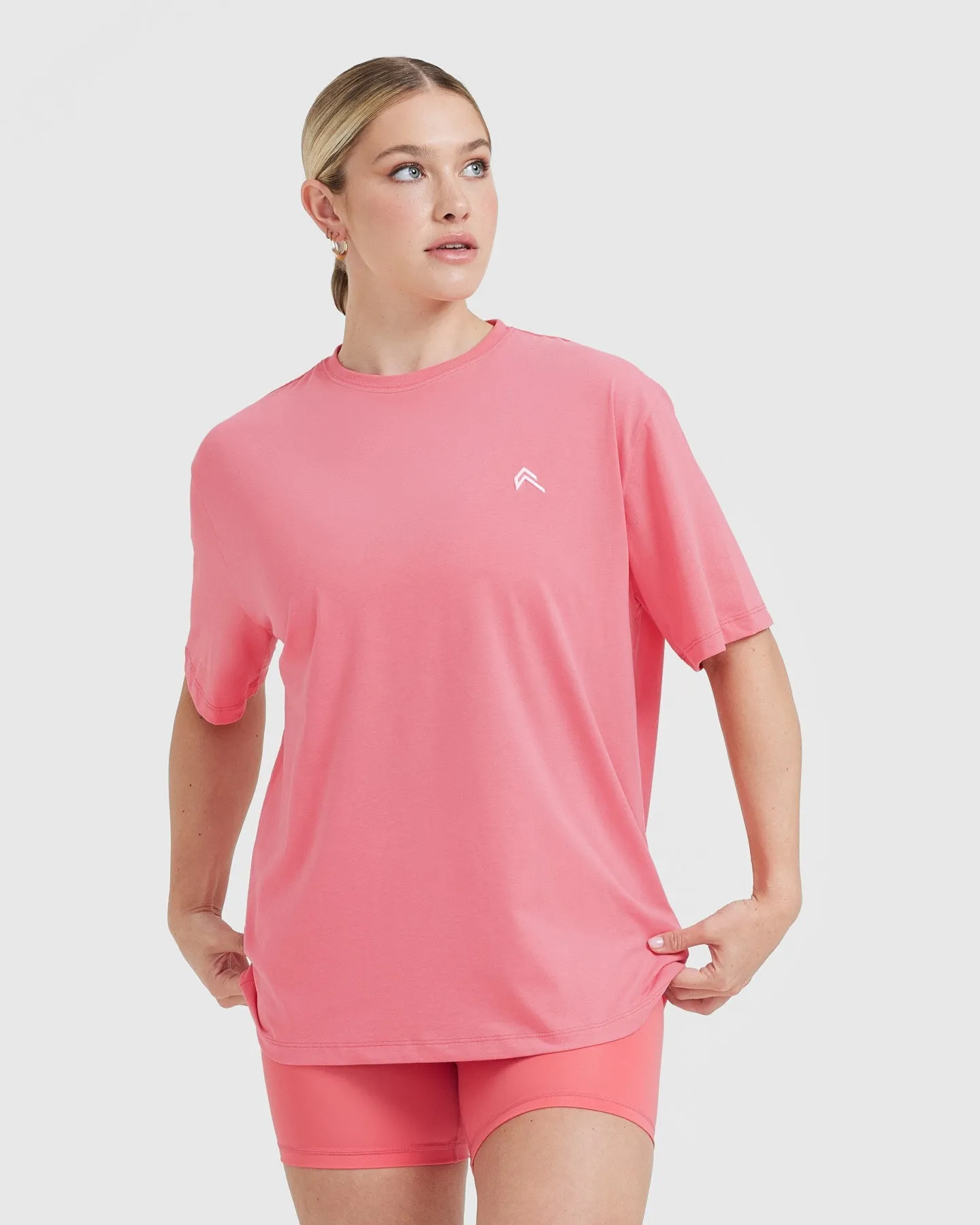 Classic Oversized Lightweight T-Shirt | Washed Amplify Pink sold by Oner Active