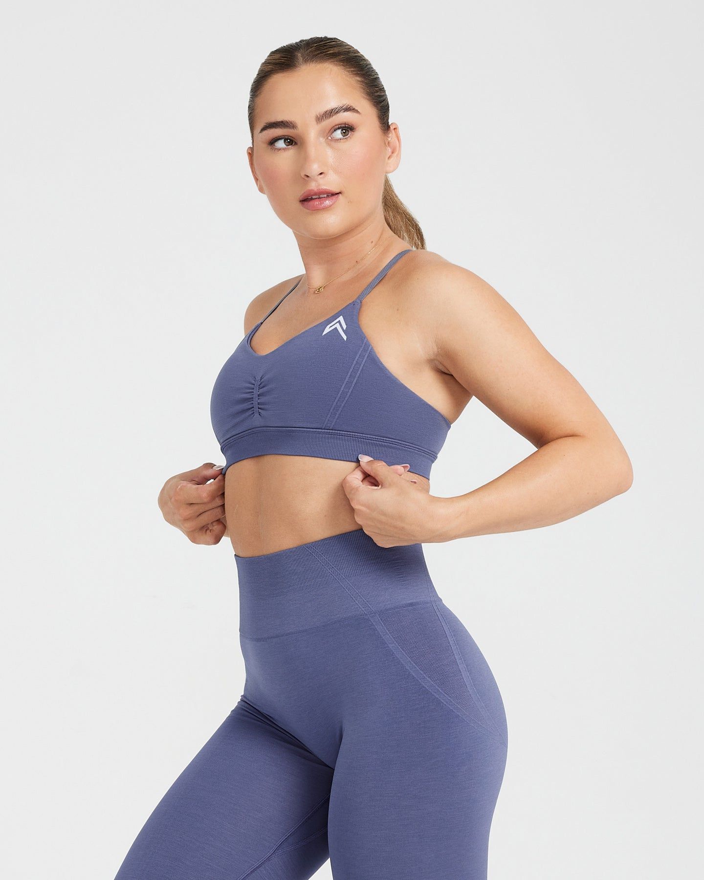 Effortless Micro Bralette | Slate Blue sold by Oner Active product image thumbnail 3
