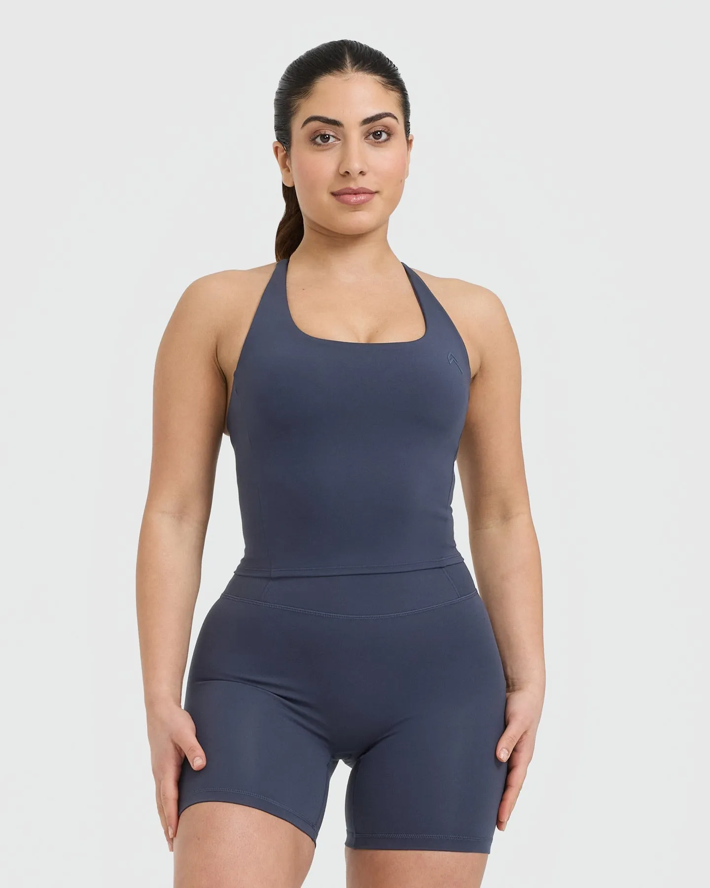 Timeless Square Neck Mid Vest | True Blue sold by Oner Active