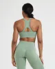 Effortless Seamless High Neck Bralette | Sage sold by Oner Active