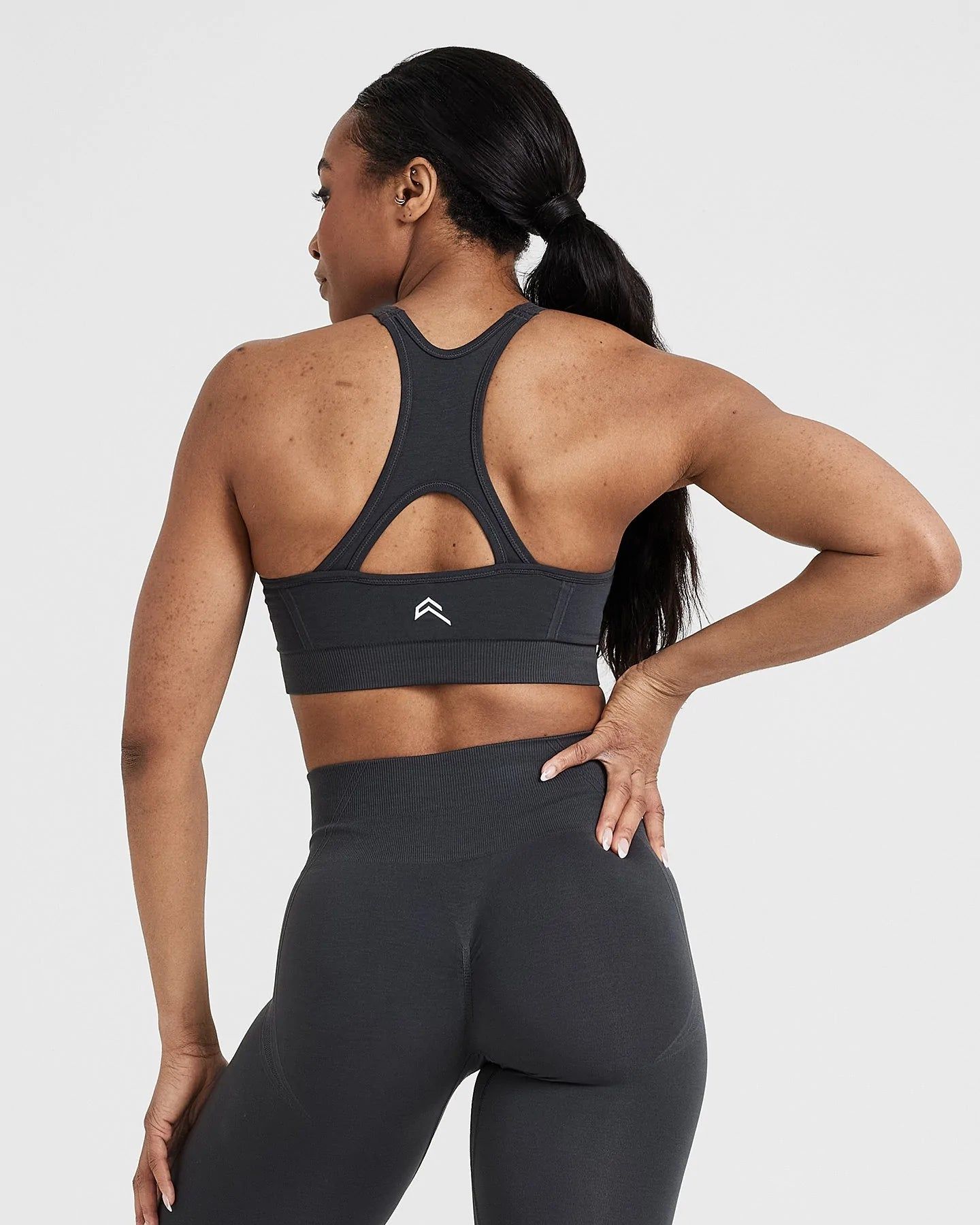 Effortless Seamless High Neck Bralette | Coal sold by Oner Active product image thumbnail 2