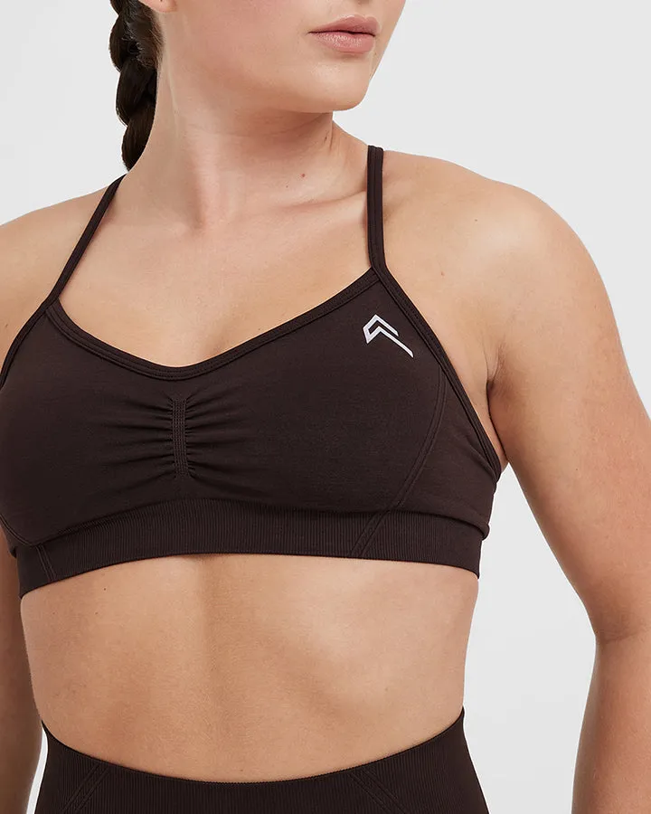 Effortless Strappy Bralette | 70% Cocoa sold by Oner Active product image thumbnail 4