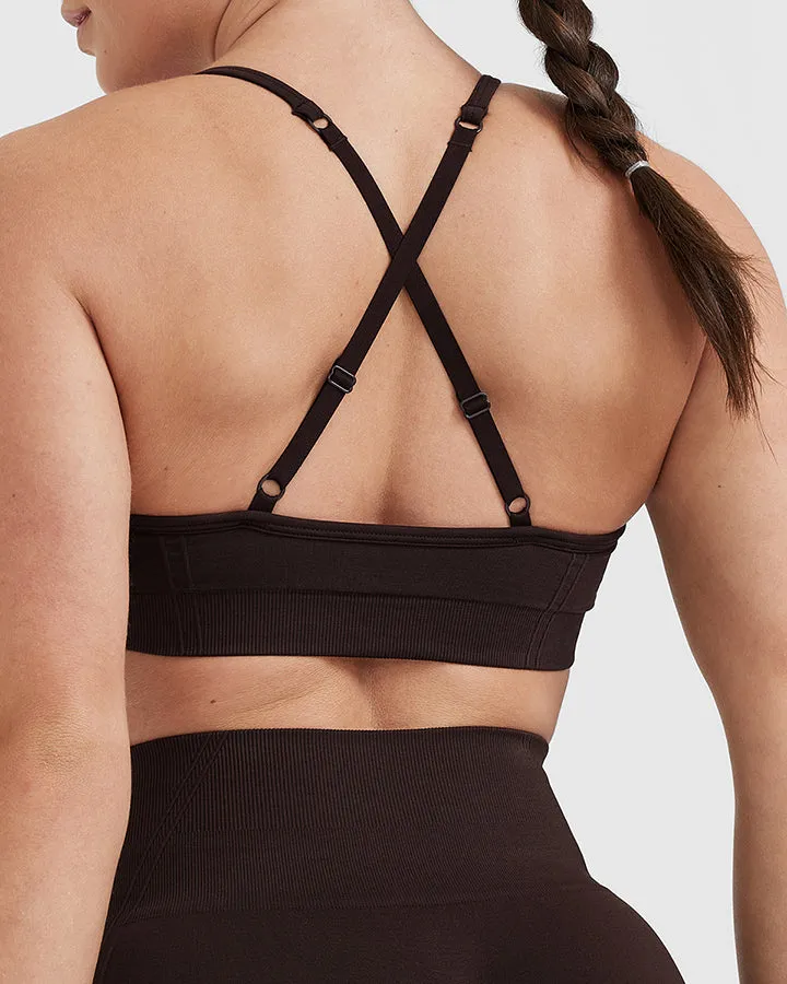 Effortless Strappy Bralette | 70% Cocoa sold by Oner Active product image thumbnail 5