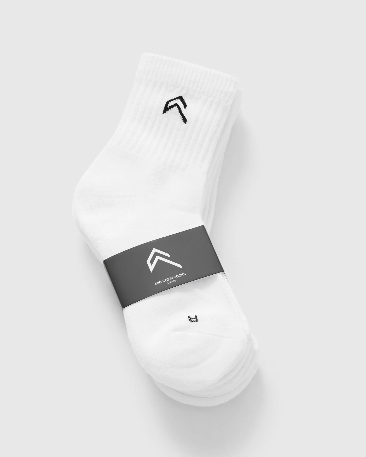 Mid Crew Socks 3 Pack | White sold by Oner Active product image thumbnail 5