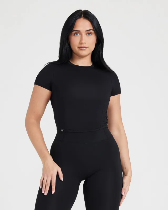 Mellow™ Soft Mid Short Sleeve T-Shirt | Black sold by Oner Active