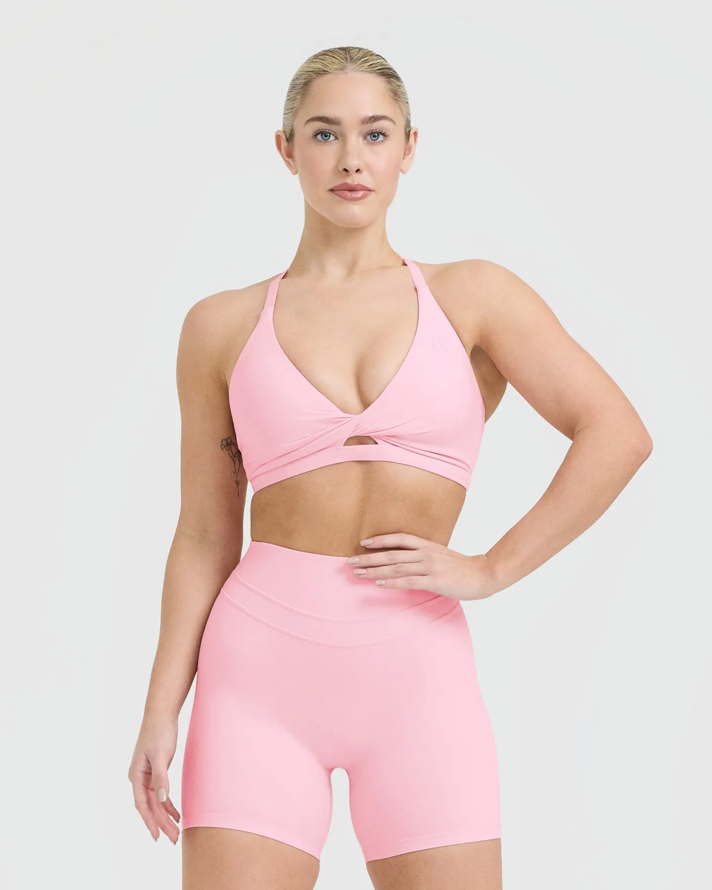 Unified Twist Sports Bra | Petal Pink sold by Oner Active