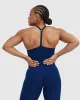 Timeless Square Neck Mid Vest | Midnight sold by Oner Active