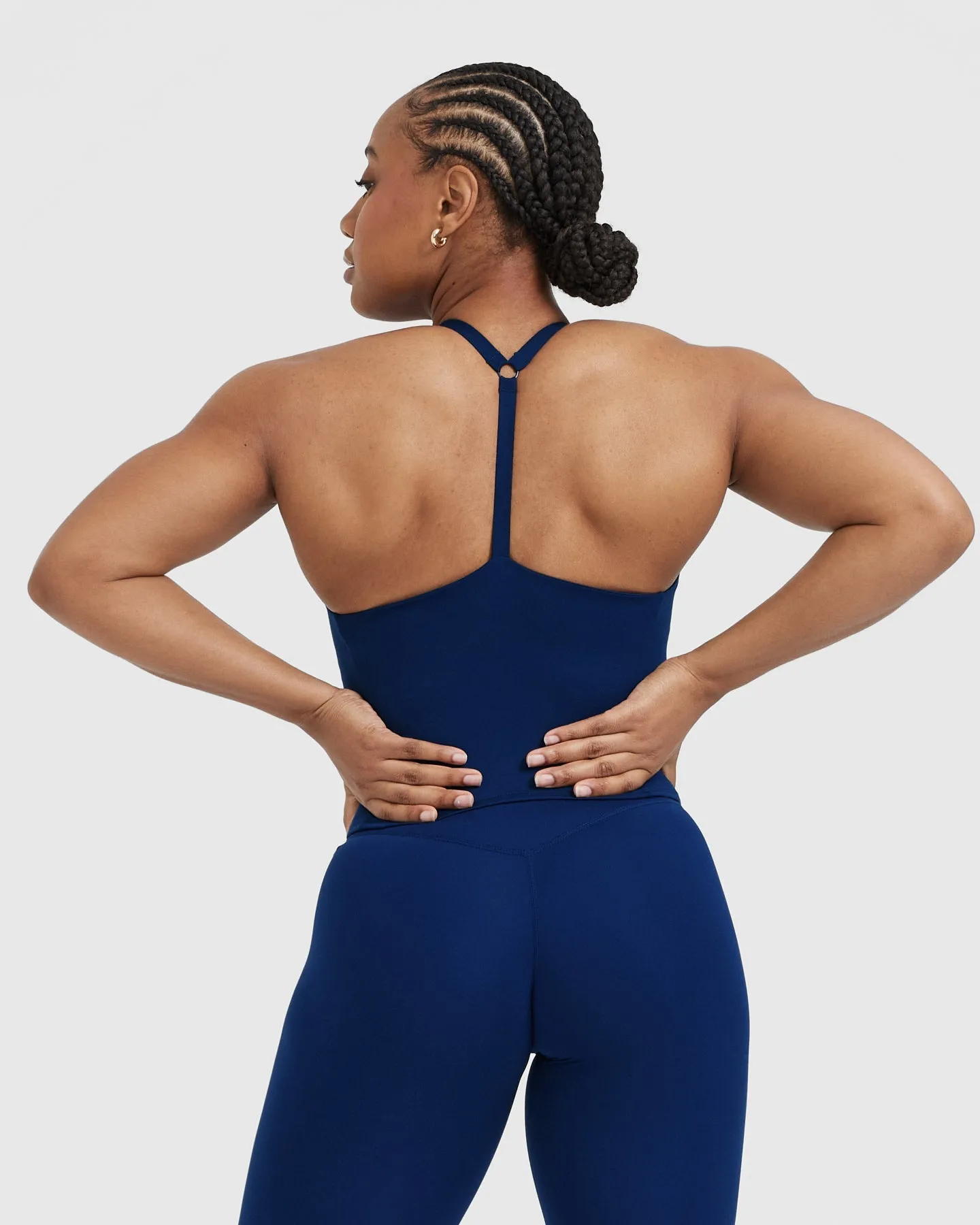 Timeless Square Neck Mid Vest | Midnight sold by Oner Active product image thumbnail 2