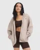 Foundations Zip Through Hoodie | Mushroom Brown sold by Oner Active