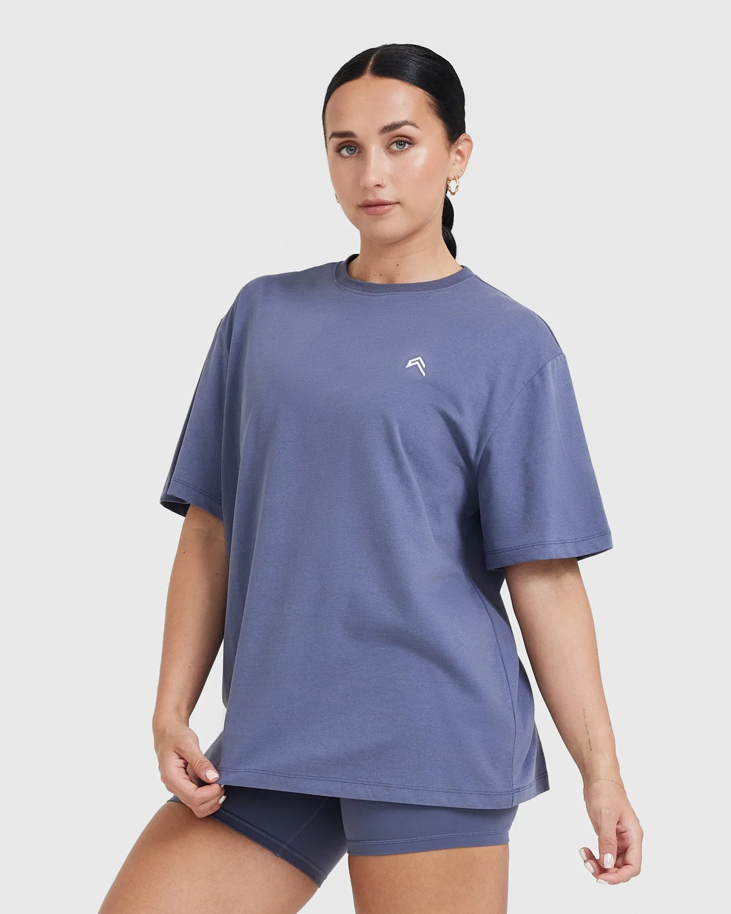Classic Oversized Lightweight T-Shirt | Washed Slate Blue sold by Oner Active product image thumbnail 3