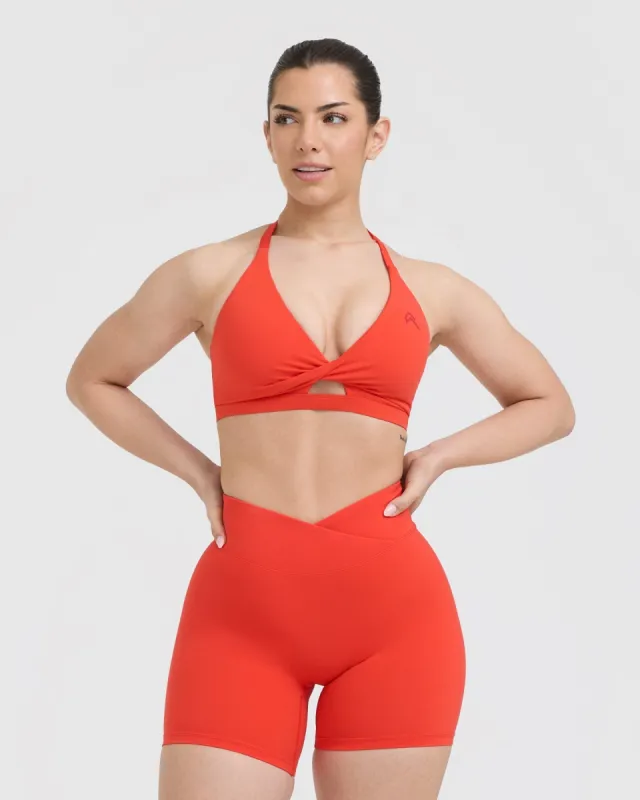 Unified Twist Sports Bra | Charged Orange sold by Oner Active