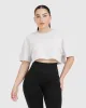 Classic Crop Lightweight T-Shirt | Grey Marl sold by Oner Active