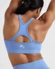 Effortless Seamless High Neck Bralette | Light Denim sold by Oner Active