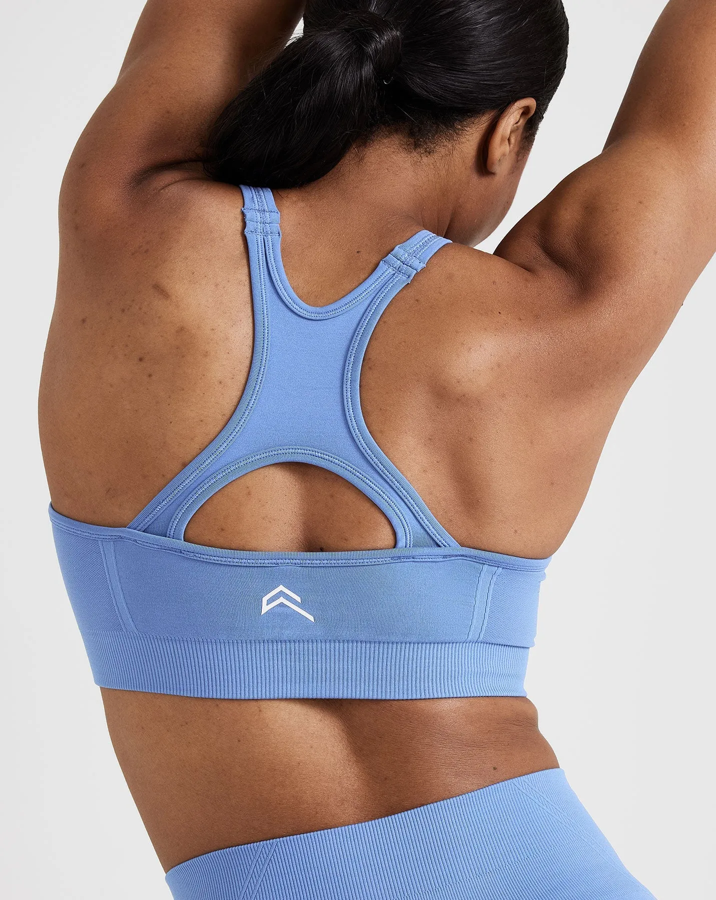 Effortless Seamless High Neck Bralette | Light Denim sold by Oner Active product image thumbnail 5