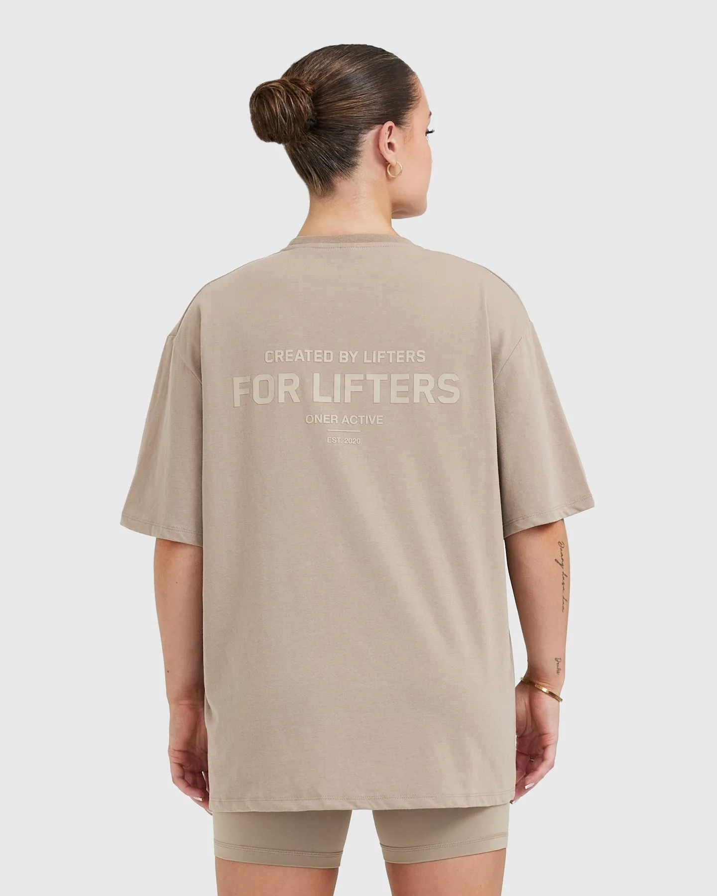 Classic Lifters Graphic Oversized Lightweight T-Shirt | Sandstone sold by Oner Active product image thumbnail 2