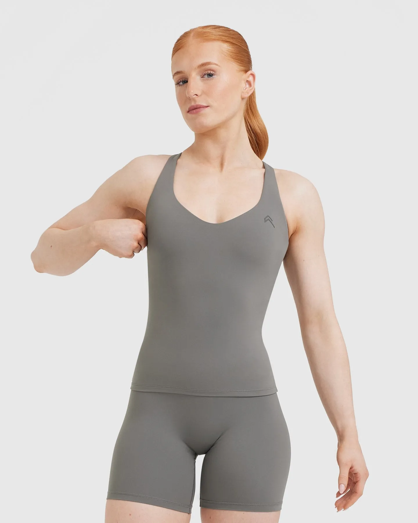 Unified V-Neck Cross Back Vest | Ash Grey sold by Oner Active
