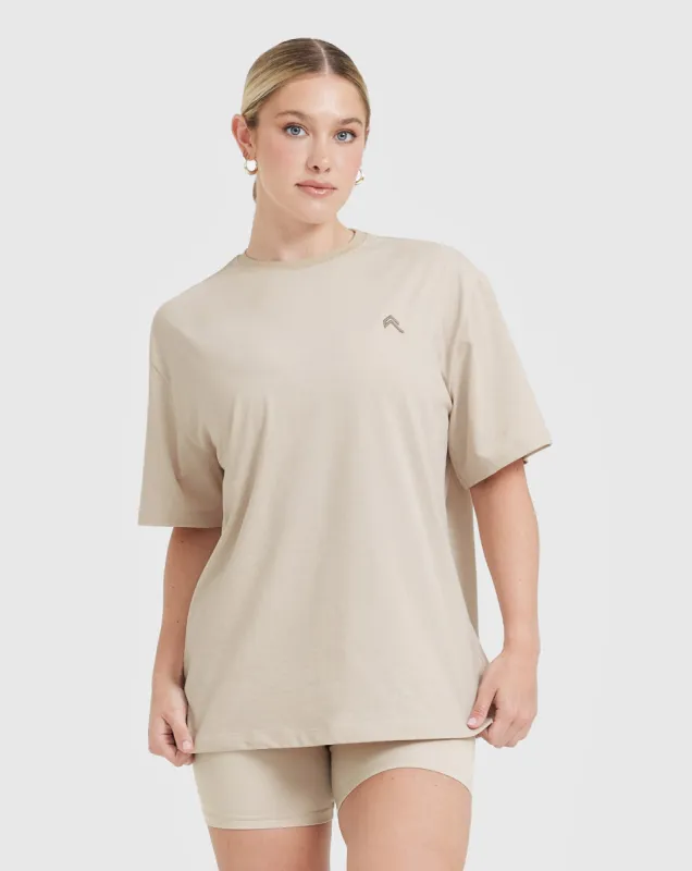 Classic Oversized Lightweight T-Shirt | Washed Sand sold by Oner Active