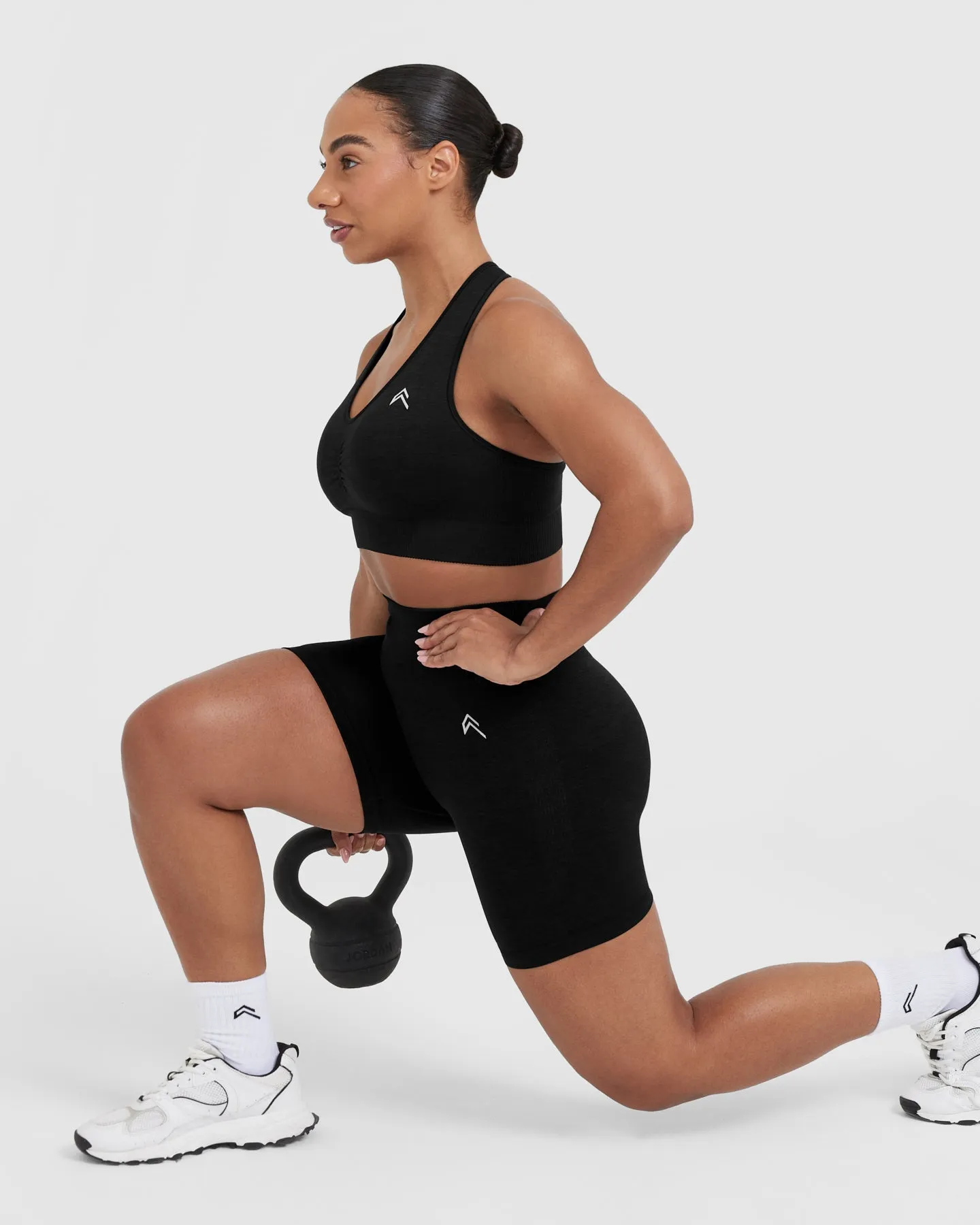 Classic Seamless 2.0 V-Neck Bralette | Black Marl sold by Oner Active product image thumbnail 5