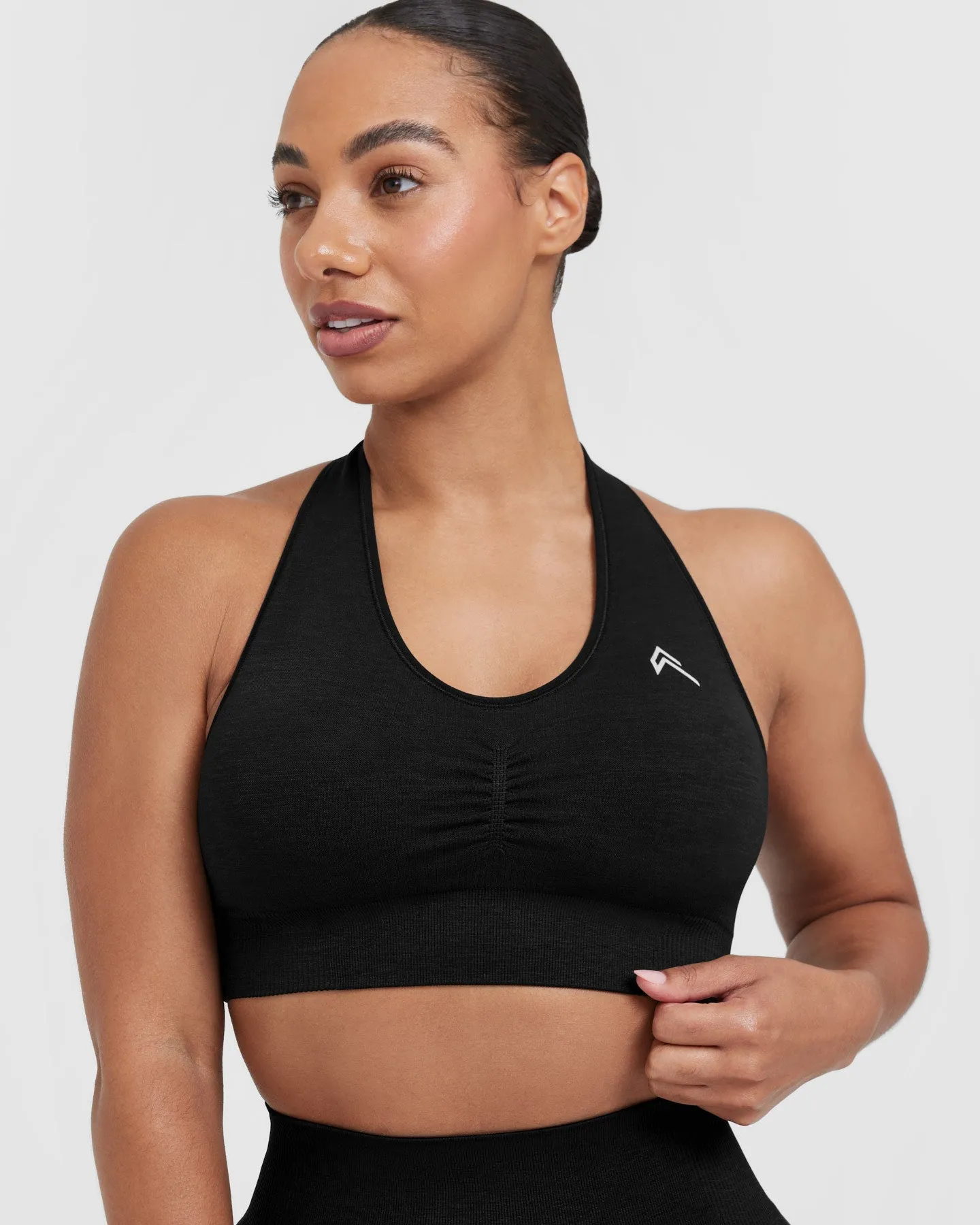 Classic Seamless 2.0 V-Neck Bralette | Black Marl sold by Oner Active product image thumbnail 3