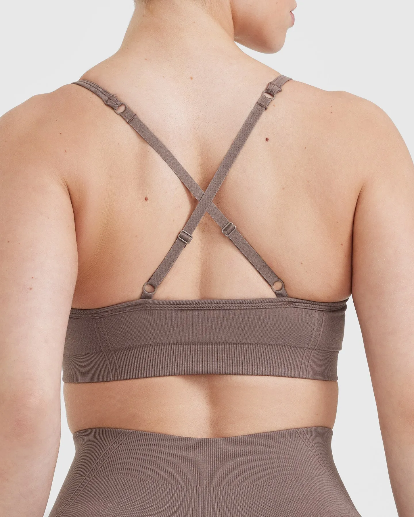 Effortless Strappy Bralette | Washed Cool Brown sold by Oner Active product image thumbnail 5