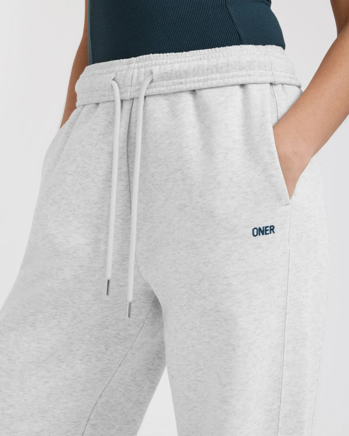 Foundations Straight Leg Joggers | Light Grey Marl sold by Oner Active product image thumbnail 4