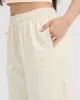 Raw Lounge Wide Leg Joggers | Off White sold by Oner Active