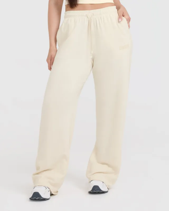 Raw Lounge Wide Leg Joggers | Off White sold by Oner Active