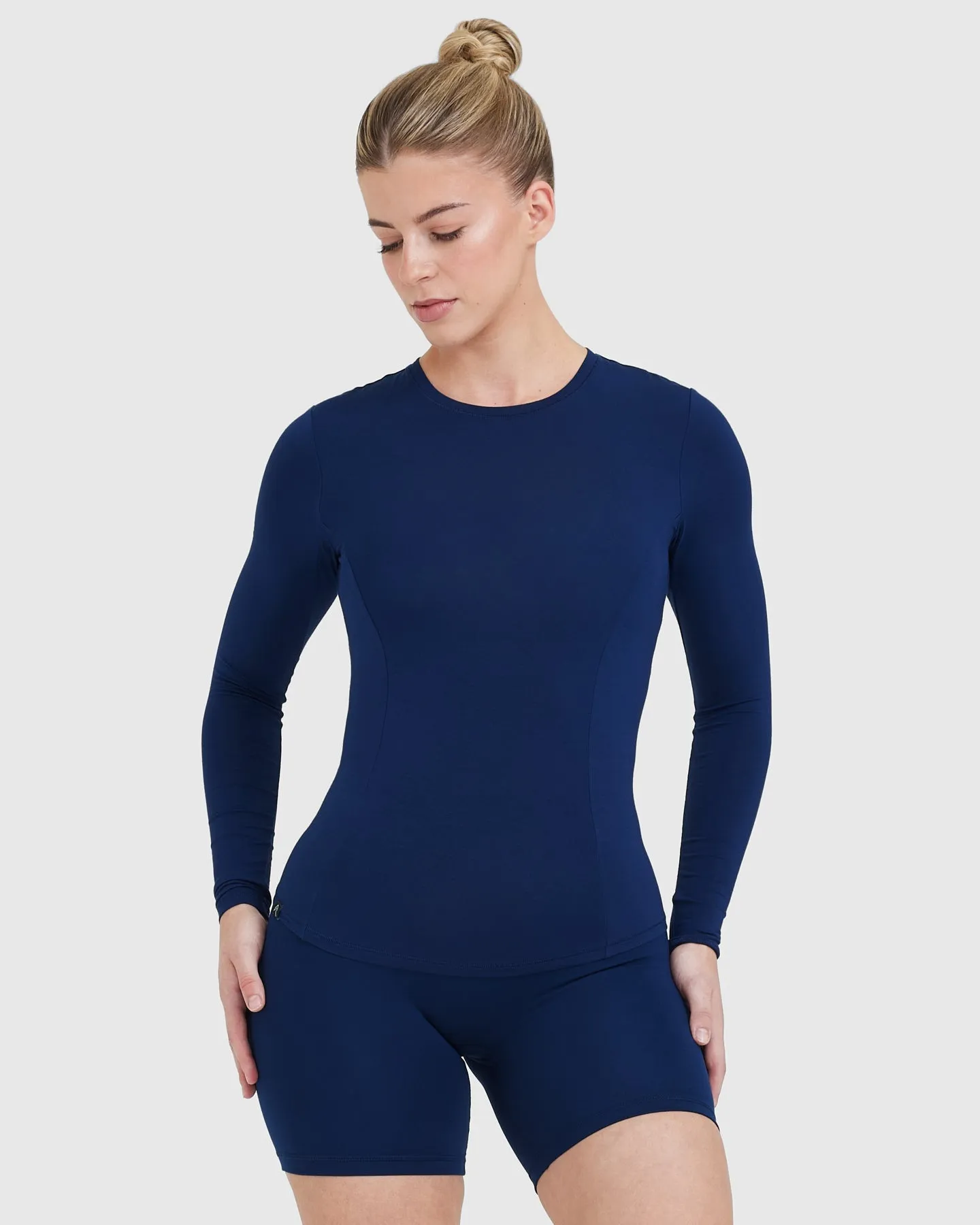Mellow Soft Long Sleeve Top | Midnight sold by Oner Active