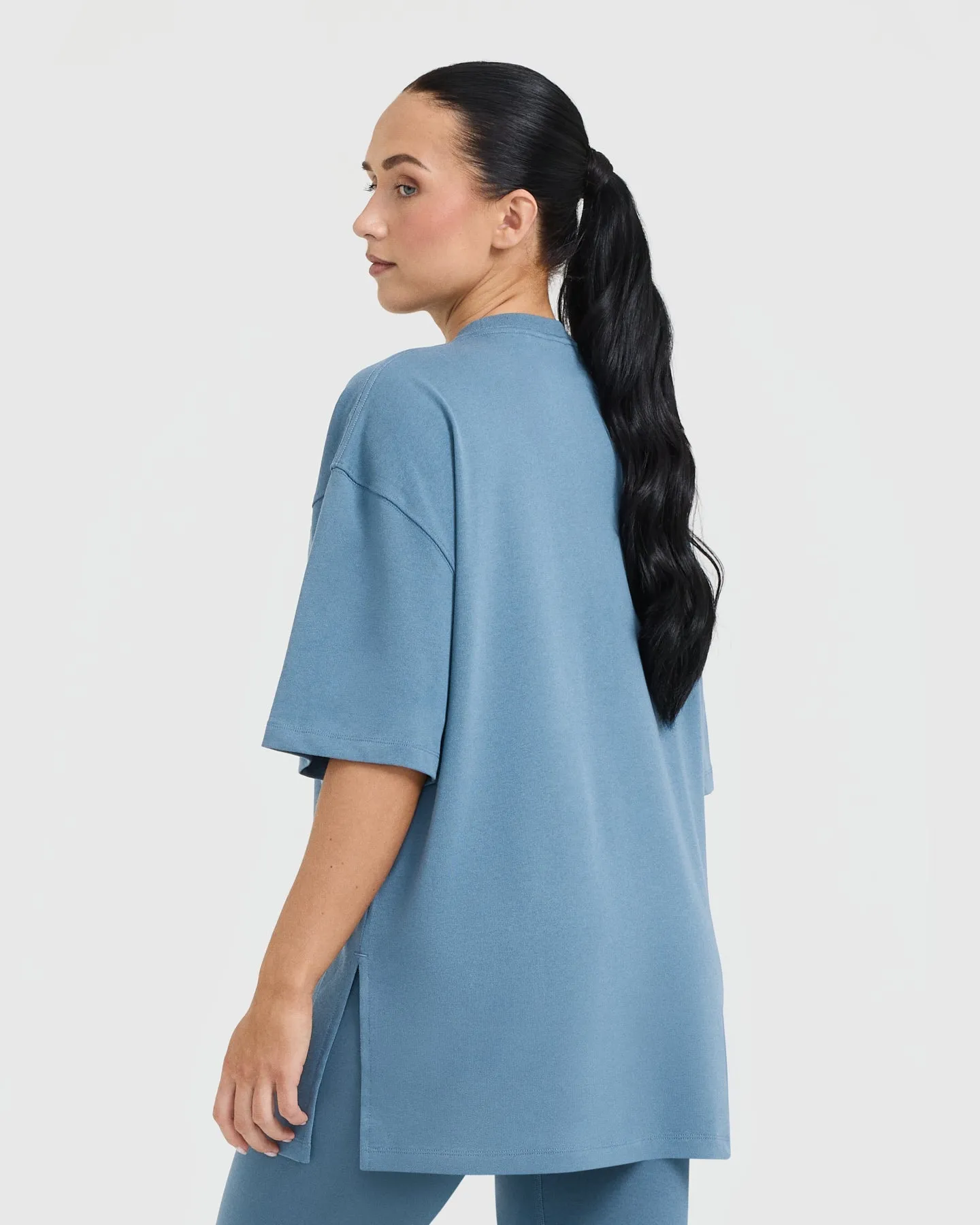 Classic Oner Graphic Longline T-Shirt | Moonstone Blue sold by Oner Active product image thumbnail 2