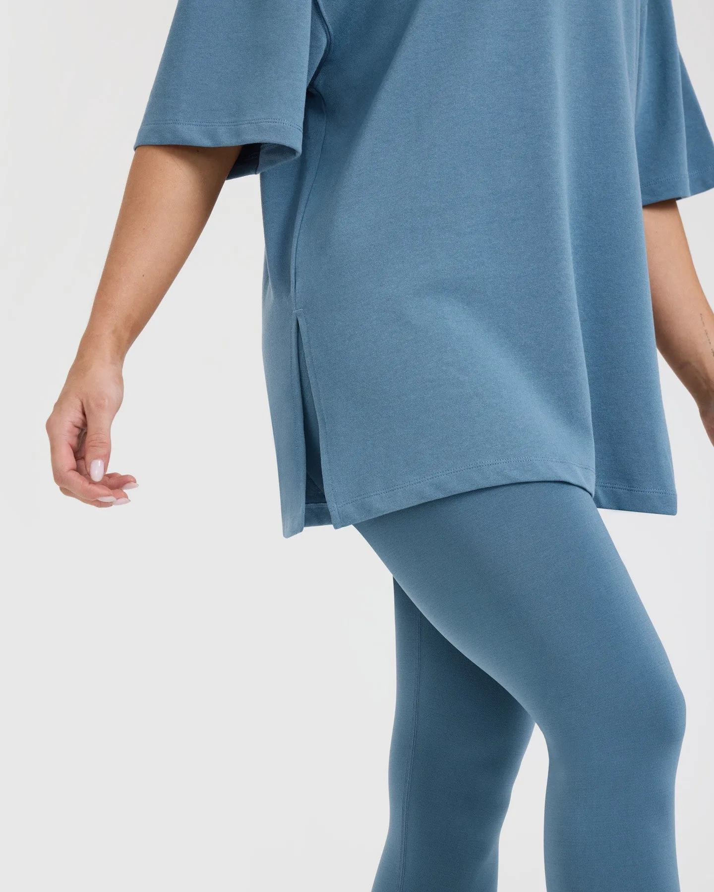 Classic Oner Graphic Longline T-Shirt | Moonstone Blue sold by Oner Active product image thumbnail 4