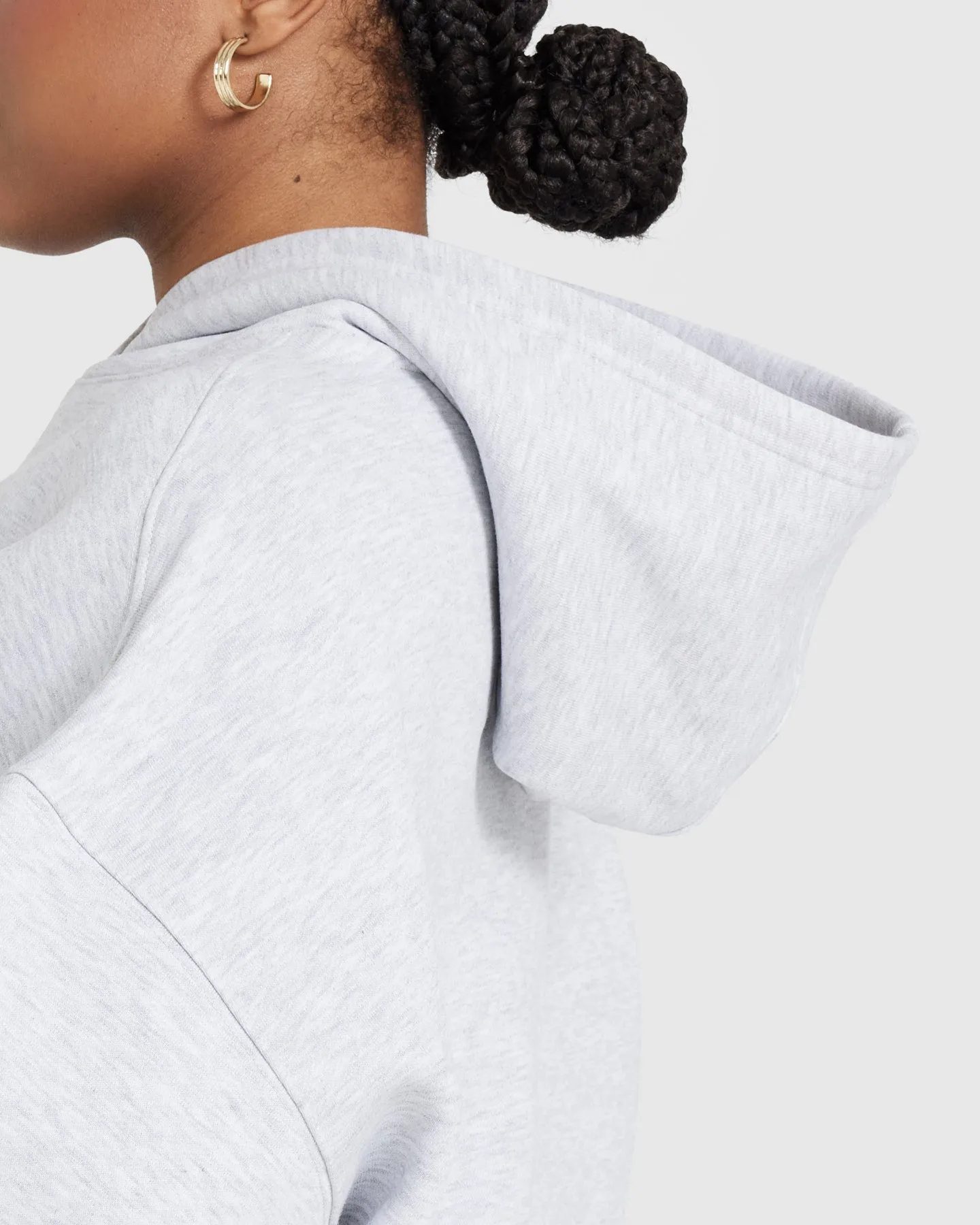 All Day Varsity Oversized Hoodie | Light Grey Marl sold by Oner Active product image thumbnail 5