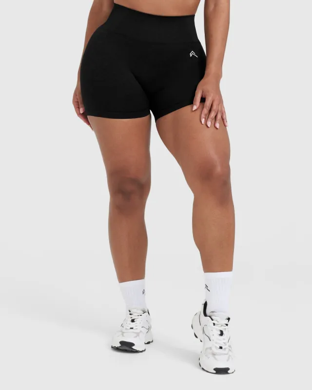 Classic Seamless 2.0 Booty Shorts | Black Marl sold by Oner Active