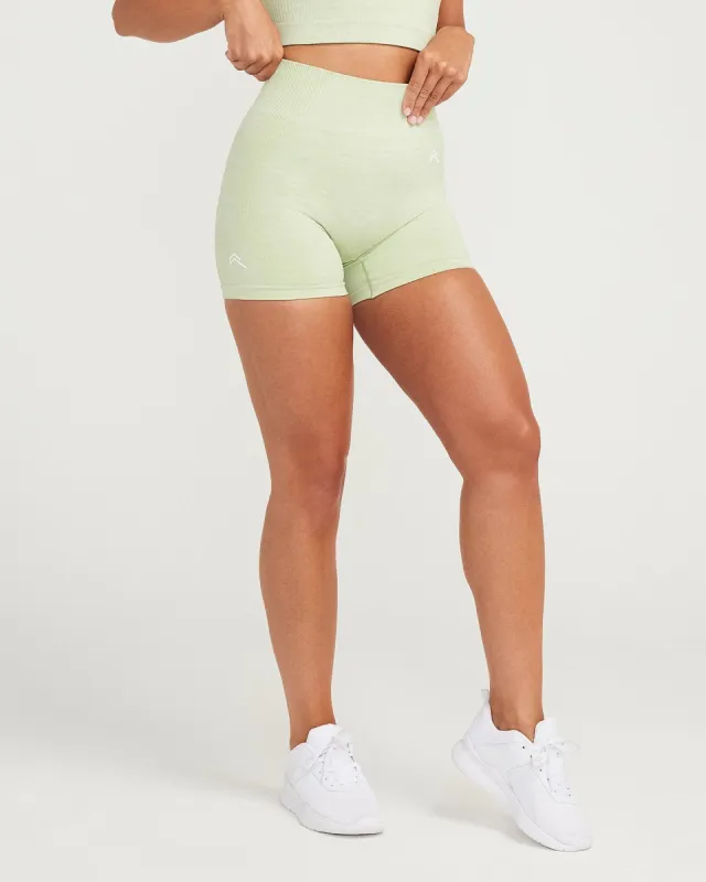Classic Seamless Shorts | Pistacchio Marl sold by Oner Active