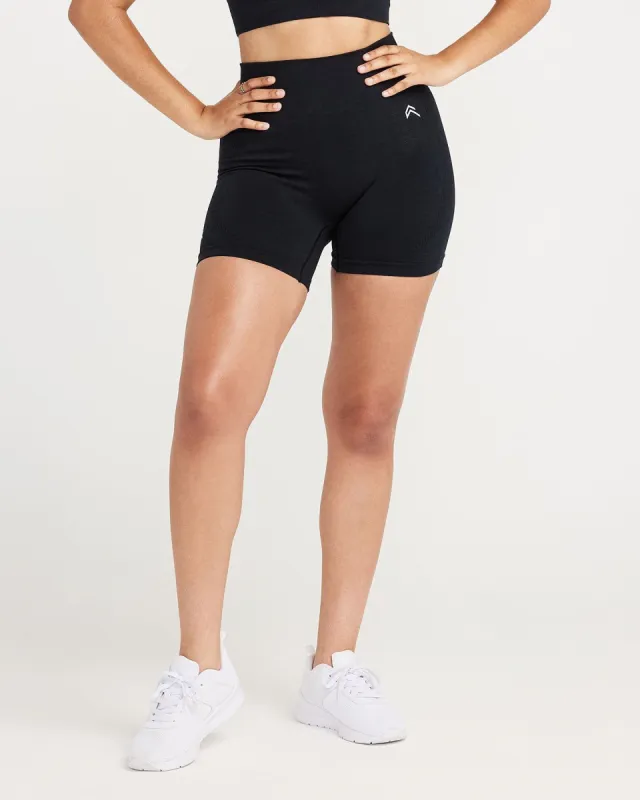 Classic Seamless Shorts | Black Marl sold by Oner Active