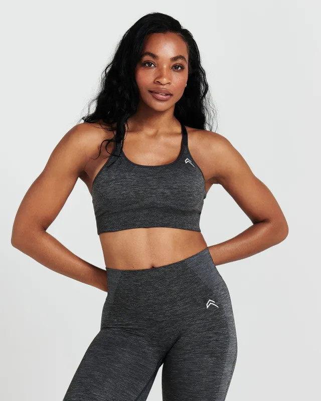 Classic Seamless Sports Bra | Coal Marl sold by Oner Active