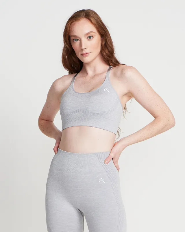 Classic Seamless Sports Bra | Grey Marl sold by Oner Active