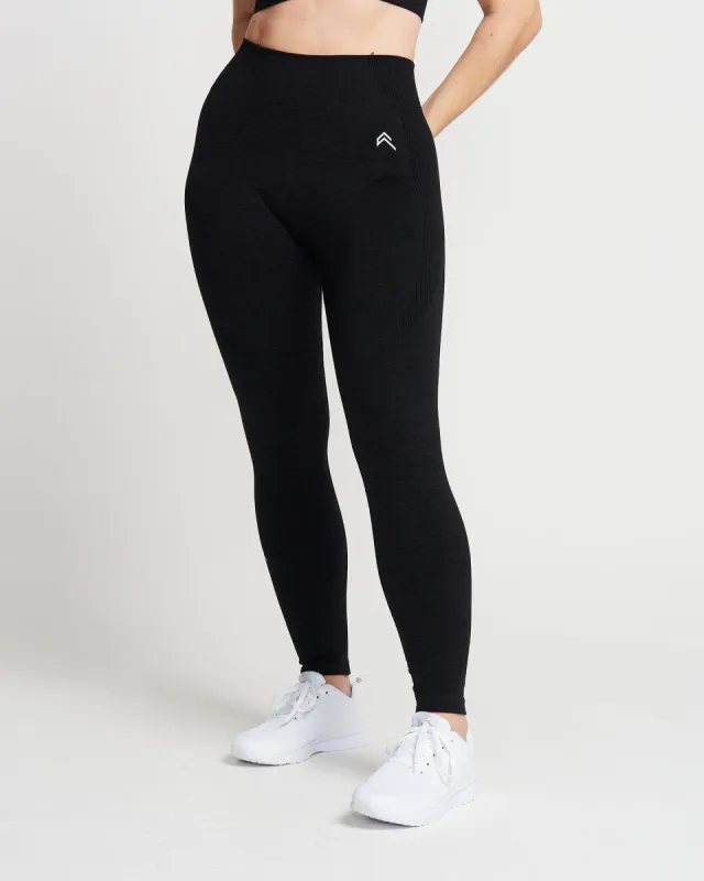 Classic Seamless Leggings | Black Marl sold by Oner Active