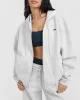 Foundations Zip Through Hoodie | Light Grey Marl sold by Oner Active