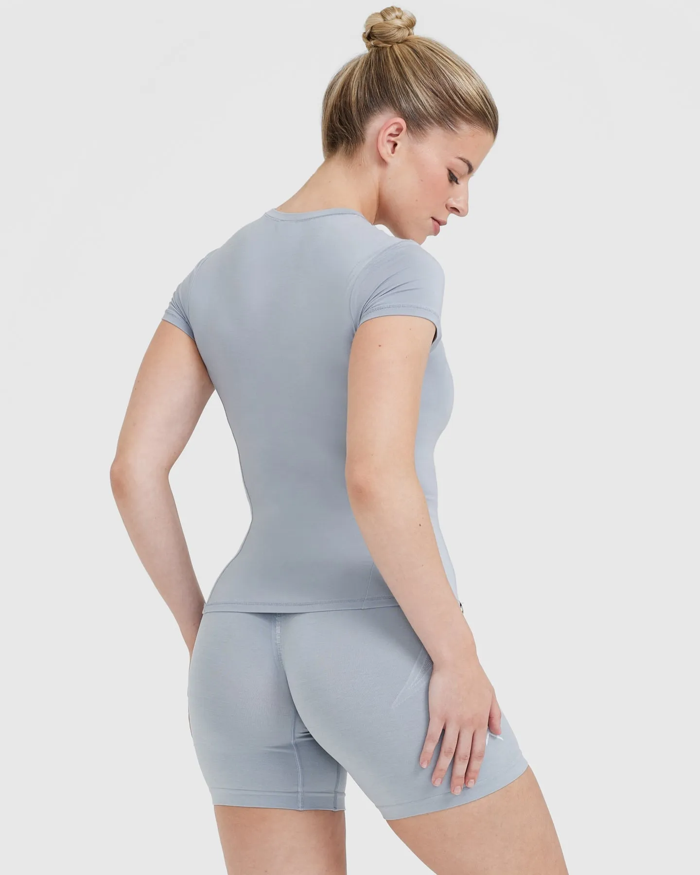 Mellow Soft Short Sleeve T-Shirt | Metal Grey sold by Oner Active product image thumbnail 2