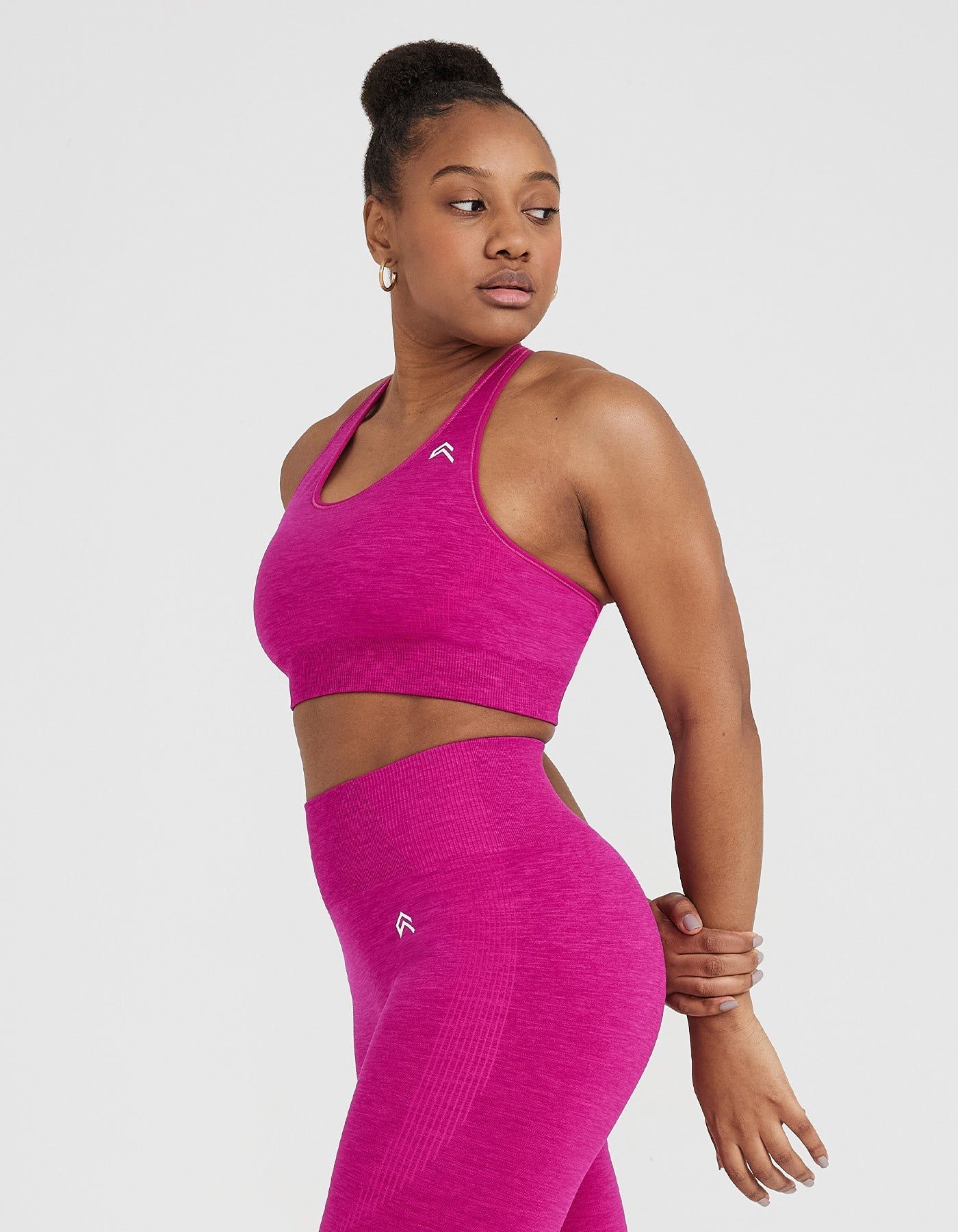 Classic Seamless 2.0 Bralette | Fuchsia Marl sold by Oner Active product image thumbnail 2