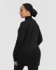 Go To Seamless Loose Long Sleeve Longline Top | Black sold by Oner Active
