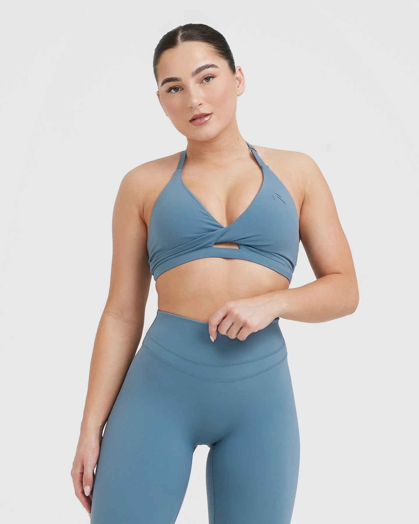 Unified Twist Sports Bra | Moonstone Blue sold by Oner Active