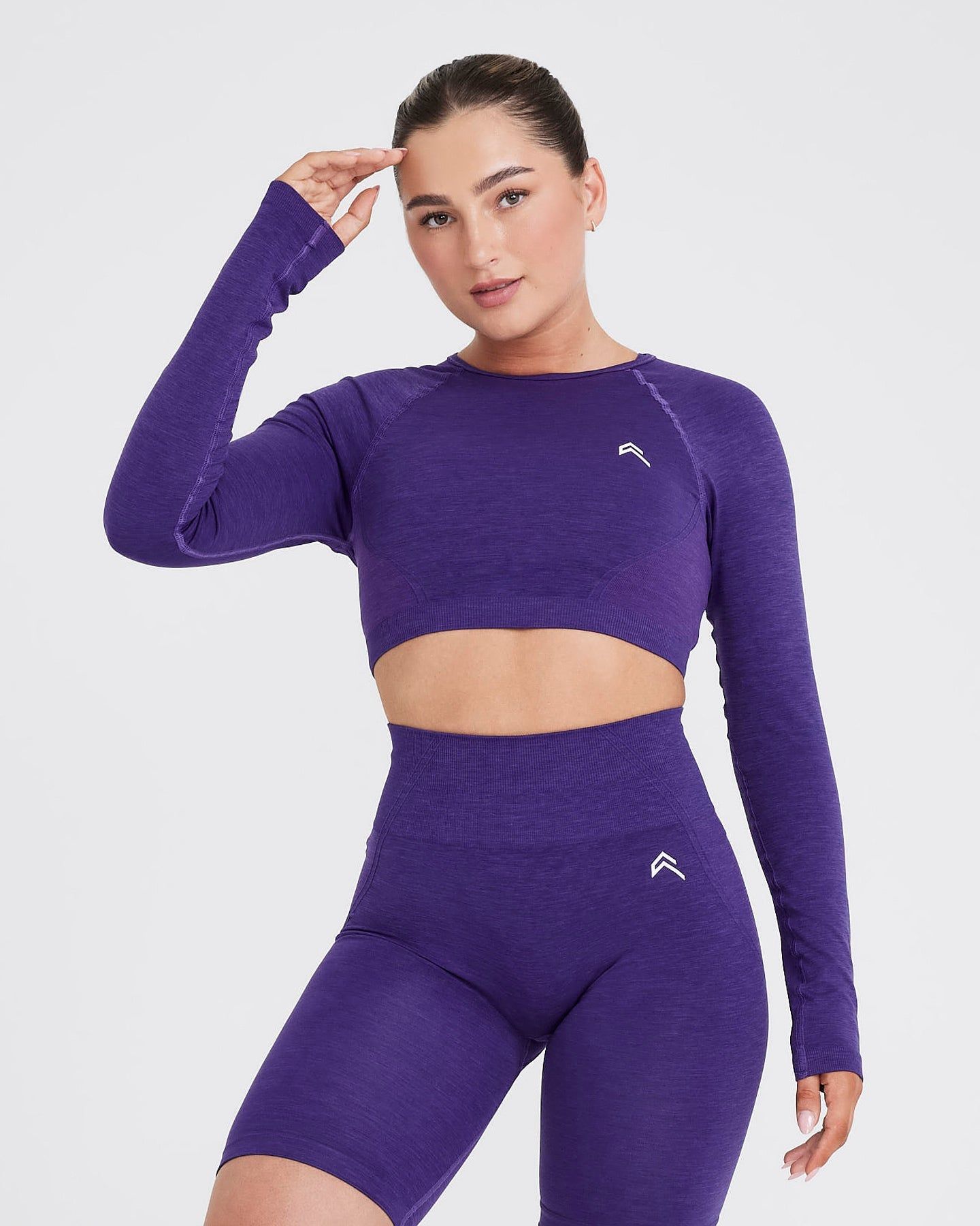 Effortless Seamless Long Sleeve Crop Top | Amethyst sold by Oner Active